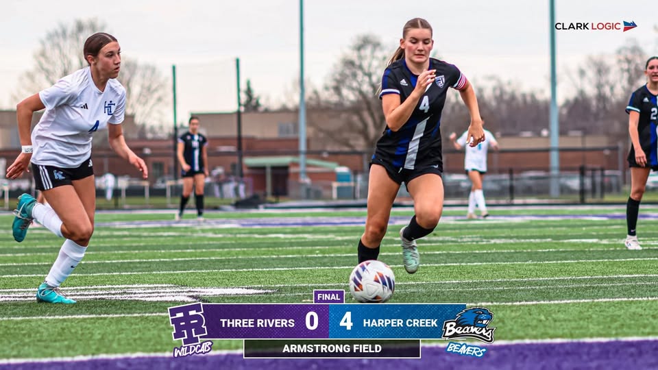 Three Rivers loses girls soccer game to Harper Creek